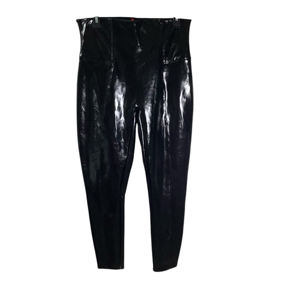 SPANX Pants - Spanx Leather Coated Shiny Skinny Pants